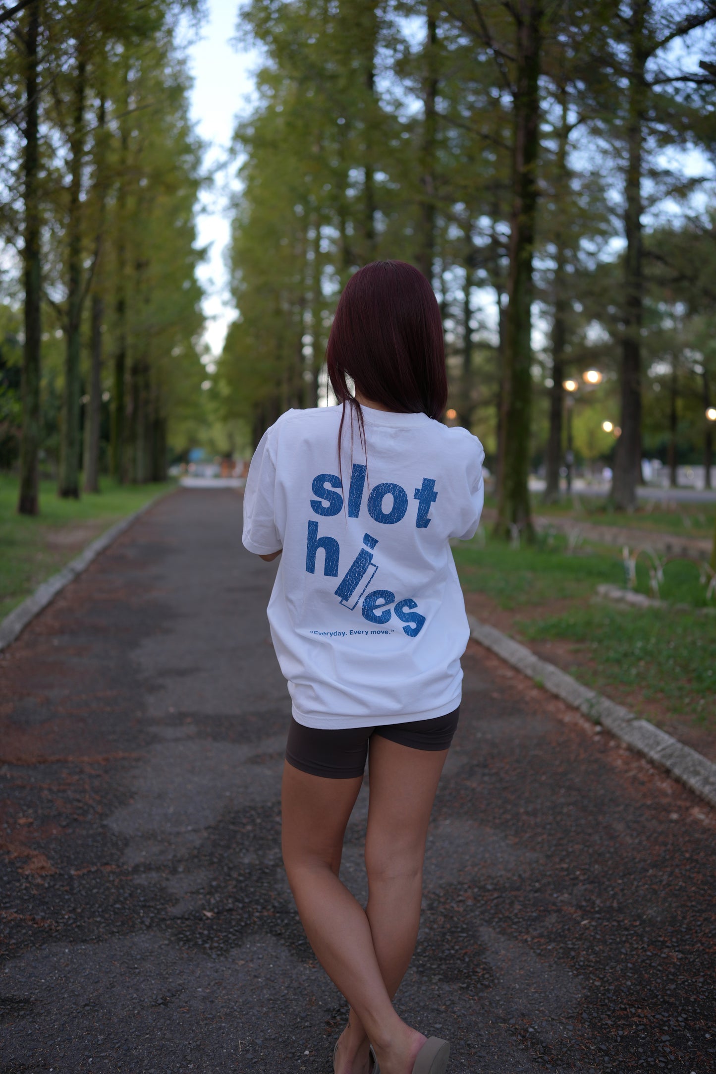 Pigment Dye Oversized LogoT-shirt